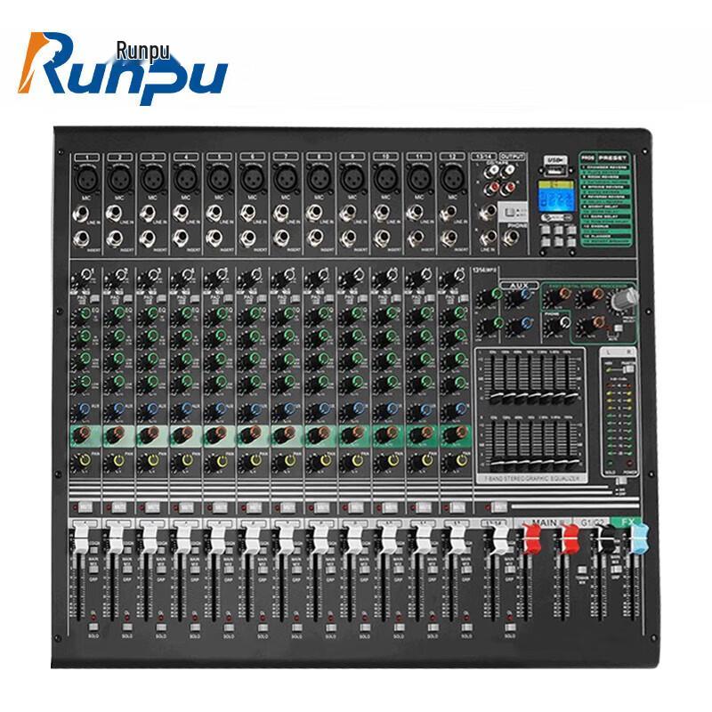 Runpu RP-WTG912Y Профессиональный 12-канальный аудиомикшер (Китайская версия)
