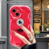 Phone Case: 2D flat design suitable for iPhone 18 17 16 15 14 13 Pro protective case, one-eyed little monster, perfect Christmas and Halloween holiday