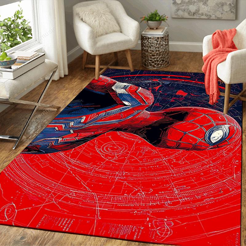1Pc Spiderman Spiderverse Rug, Office Carpet Indoor Outdoor Doormat, Non-Slip, Comfortable, Living, Christmas Halloween, Xmas Gift S1135