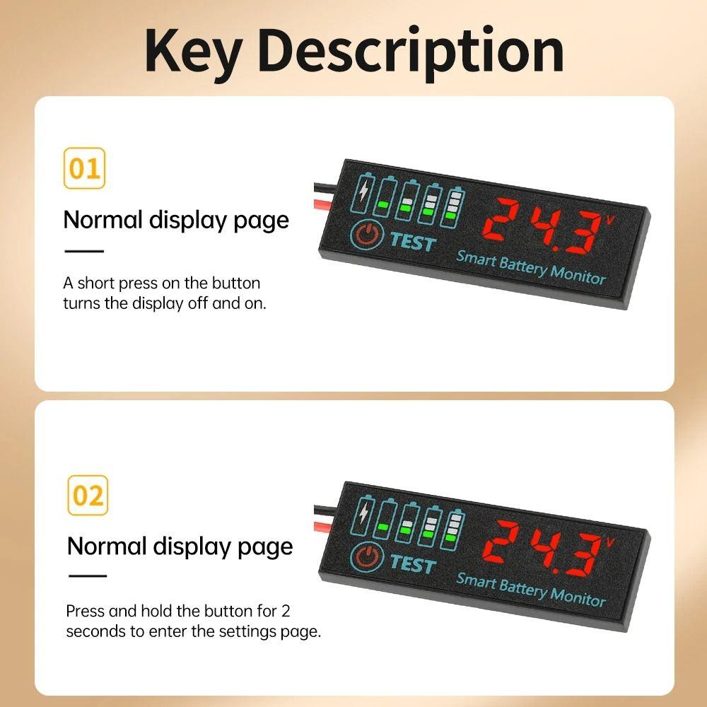 1 шт. Модуль тестера свинцово-кислотных аккумуляторов DC7-55V, измеритель, тестер зарядки аккумулятора, электронный