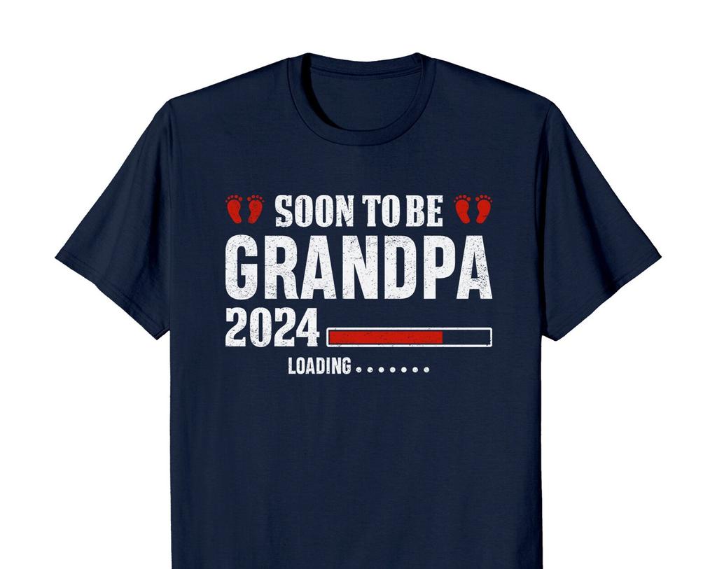 Soon To Be Grandpa 2024 T-Shirt and kids tshirt