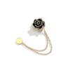 Pearl Buckle Simple Fashion Versatile Silk Scarf Zinc Alloy Non Hook Women's Summer T-shirt Waist Magnetic Brooch