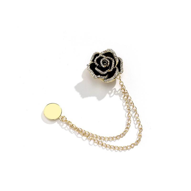 Pearl Buckle Simple Fashion Versatile Silk Scarf Zinc Alloy Non Hook Women's Summer T-shirt Waist Magnetic Brooch