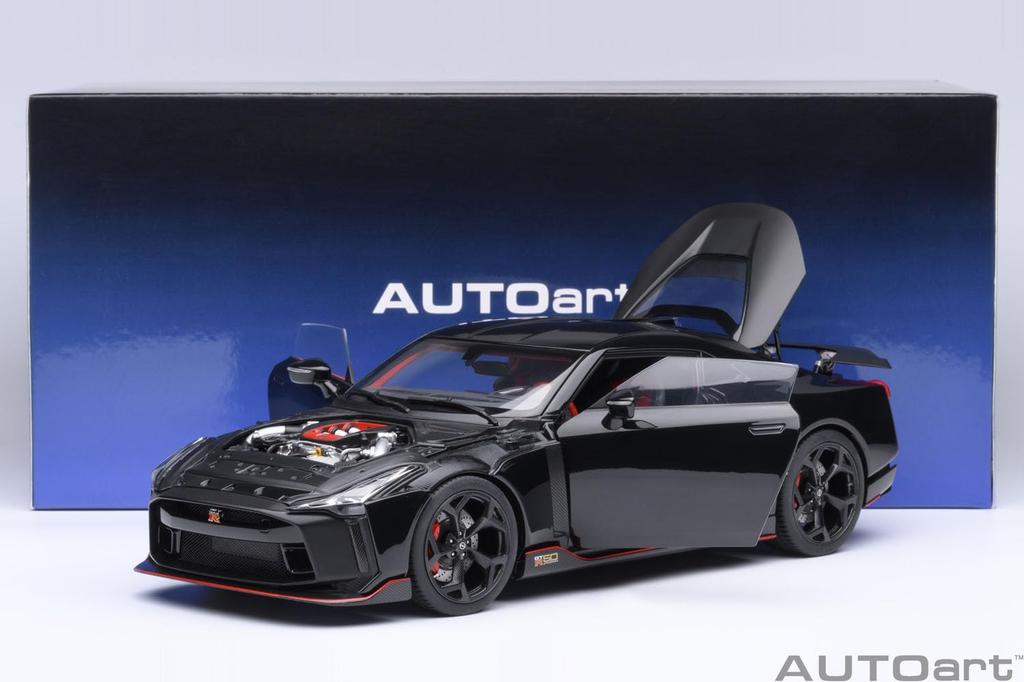 AUTOart Scale Nissan by ITALDESIGN Finished Model 77513 1/18 GT-R50 (Black/Matte Black)