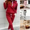 2 Piece Outfits for Women Long Sleeve Pullover Hoodie Sweatshirts Jogger Pants Set Fall Casual Tracksuit Lounge Set