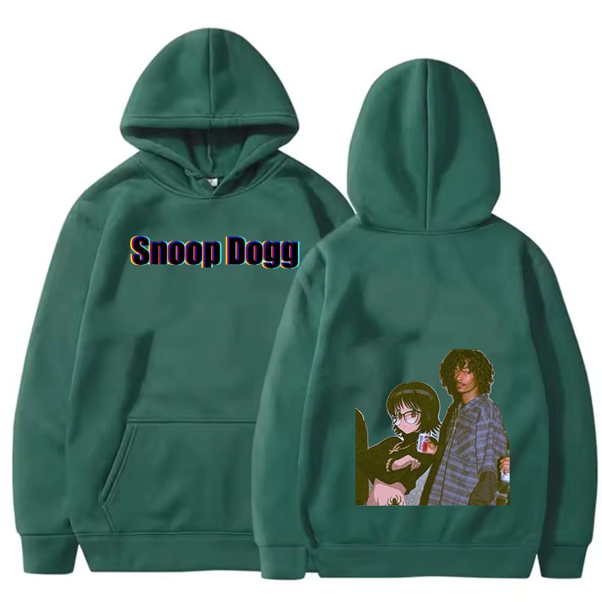 Осень/Зима Толстовка с рисунком Собака Брат Уличная Культура Рубашка Мода Хип-Хоп Толстовка Западное Побережье Теплая Мужская и Женская Спортивная Одежда