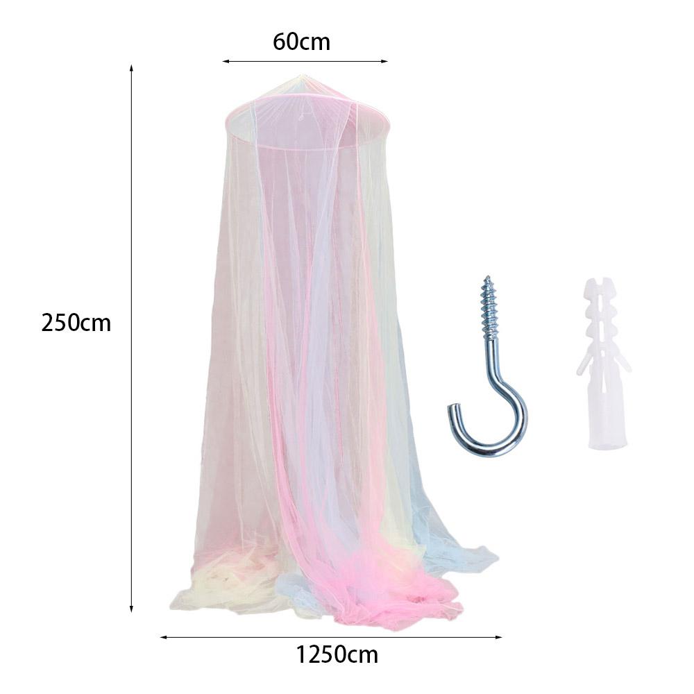 Rainbow Color Dome Mosquito Net Princess Style Bed Tent Room Decor Bed Canopy  Summer