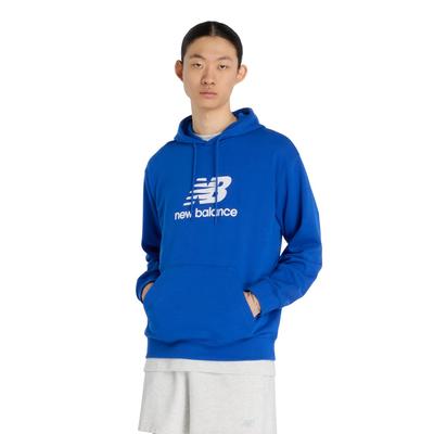 Мужская спортивная толстовка New Balance Sport Essentials с логотипом Stacked Logo. (MT41501) БЕЗДЕЛЬНИЧАТЬ (Синий драгоценный камень) Размер M
