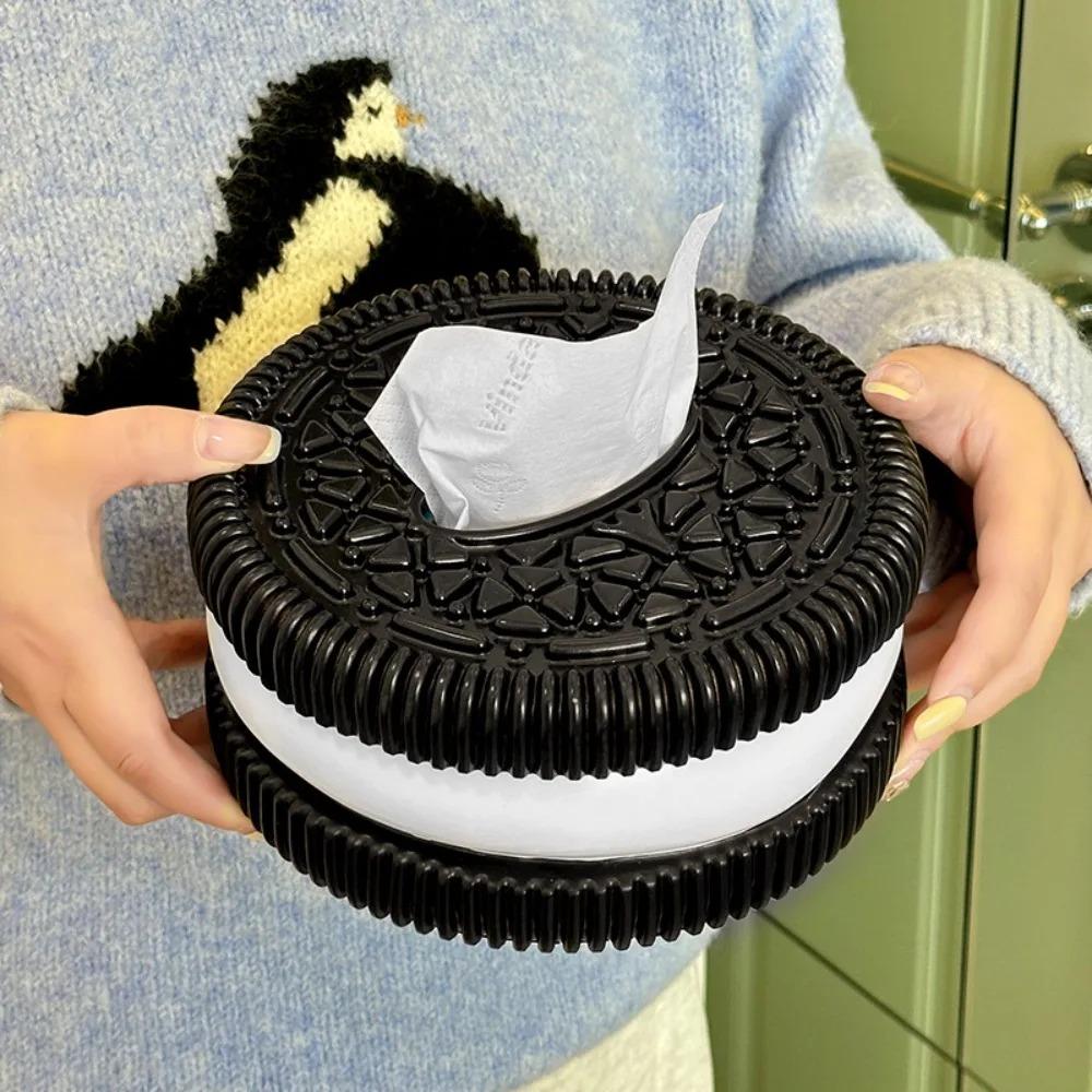 Минималистичная бумажная коробка Oreo Креативный домашний декор Гостиная Спальня Настольный держатель для салфеток Высококлассный декоративный аксессуар