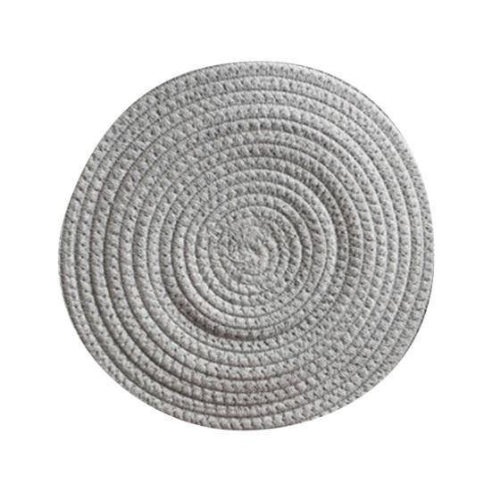 Мягкий хлопковый тканый набор подставок, теплоизоляционный, водопоглощающий, шумопоглощающий, хлопковый коврик для чашек, против ожогов