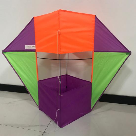 Дети Взрослые 3D Воздушный змей Легко управлять Сверхпрочный Открытый Пляж Парк Газон Для начинающих Семья Малыши Мальчики Девочки Красочные сетки Летающий воздушный змей игрушка