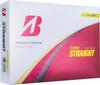 BRIDGESTONE SUPER STRAIGHT 2025 Набор из 3 мячей для гольфа 3DZ, Желтый, (36 Шариков)