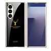 Элегантный чехол для Samsung Galaxy Z Fold 7 с роскошным покрытием и дизайном в виде льва