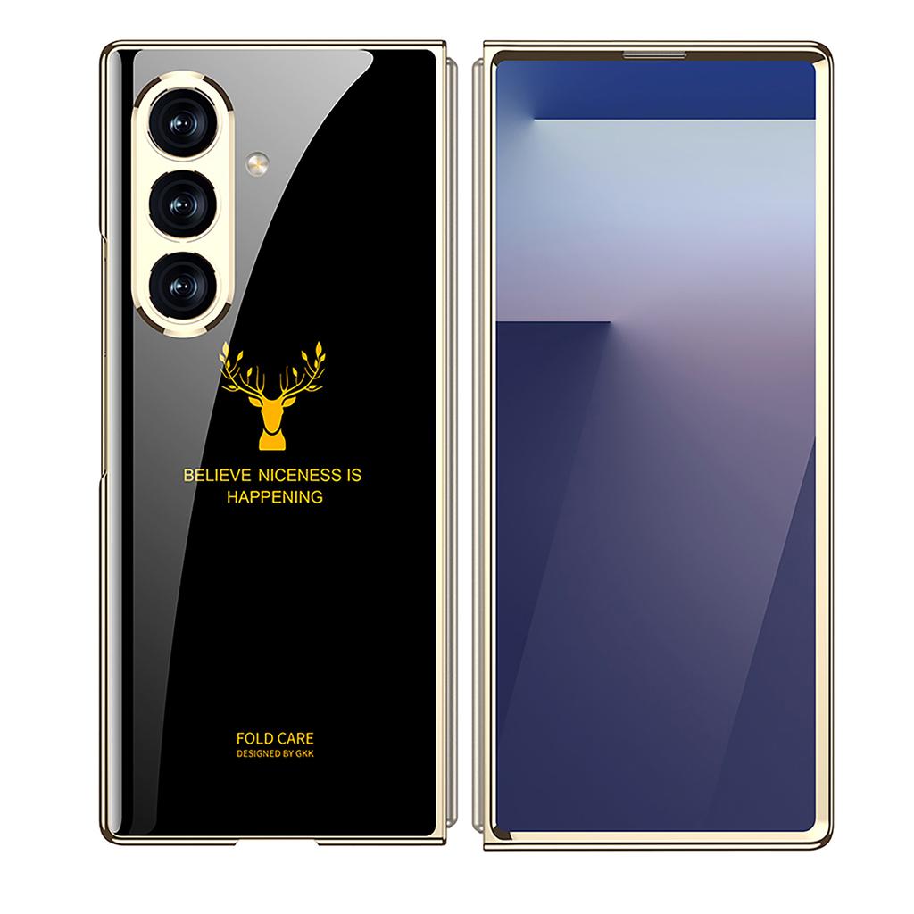 Роскосный Покрашенный Стеклянный Чехол с Покрытием Для Samsung Galaxy Z Fold 7 6 5 Пластиковая Защитная Крышка для Камеры Для Чехла Galaxy Z Fold7