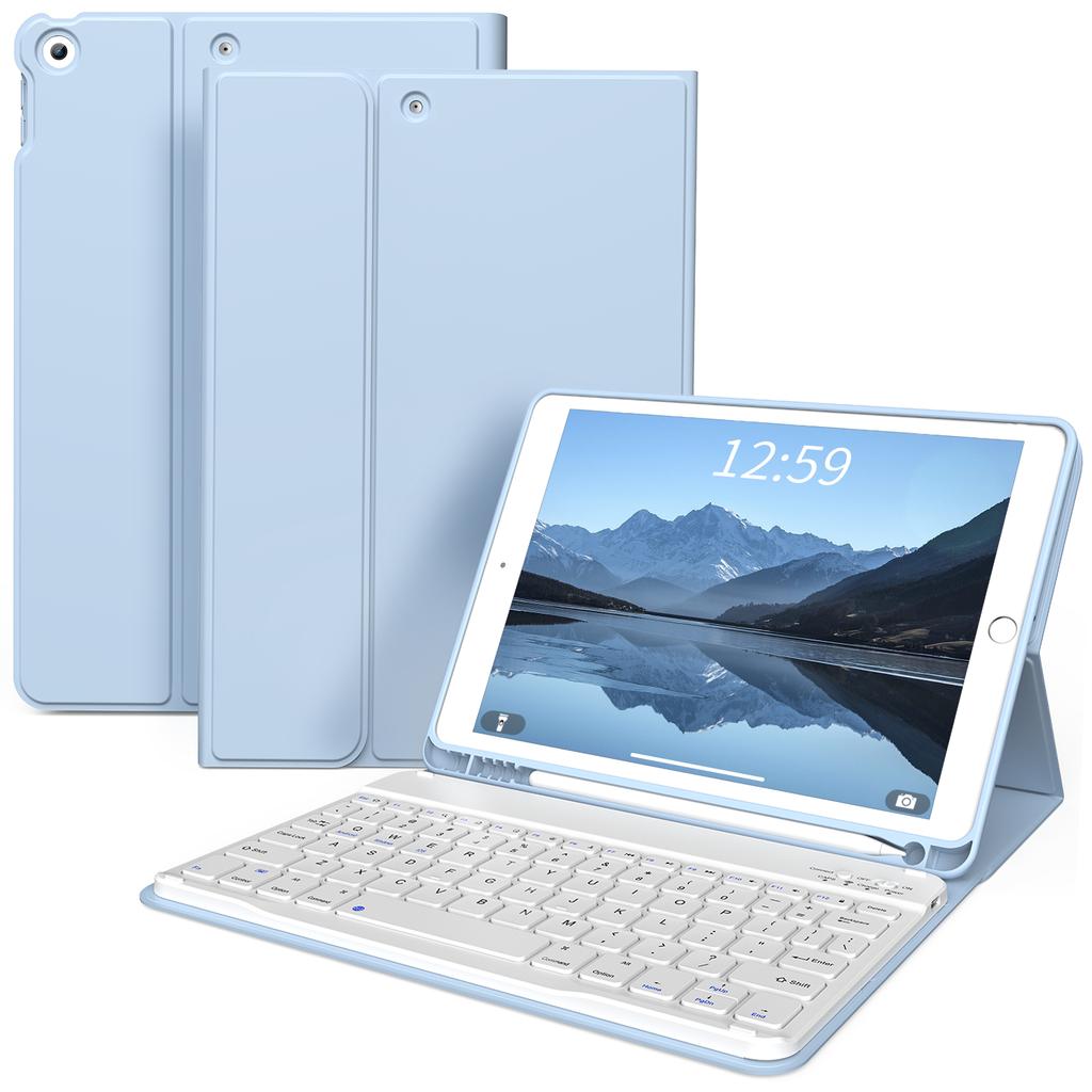Kenke Manufacturer Wireless Keyboard Case for Ipad 10.2 Inch Protection Touchpad Keyboard Case for Ipad 789 With Pencil Holder