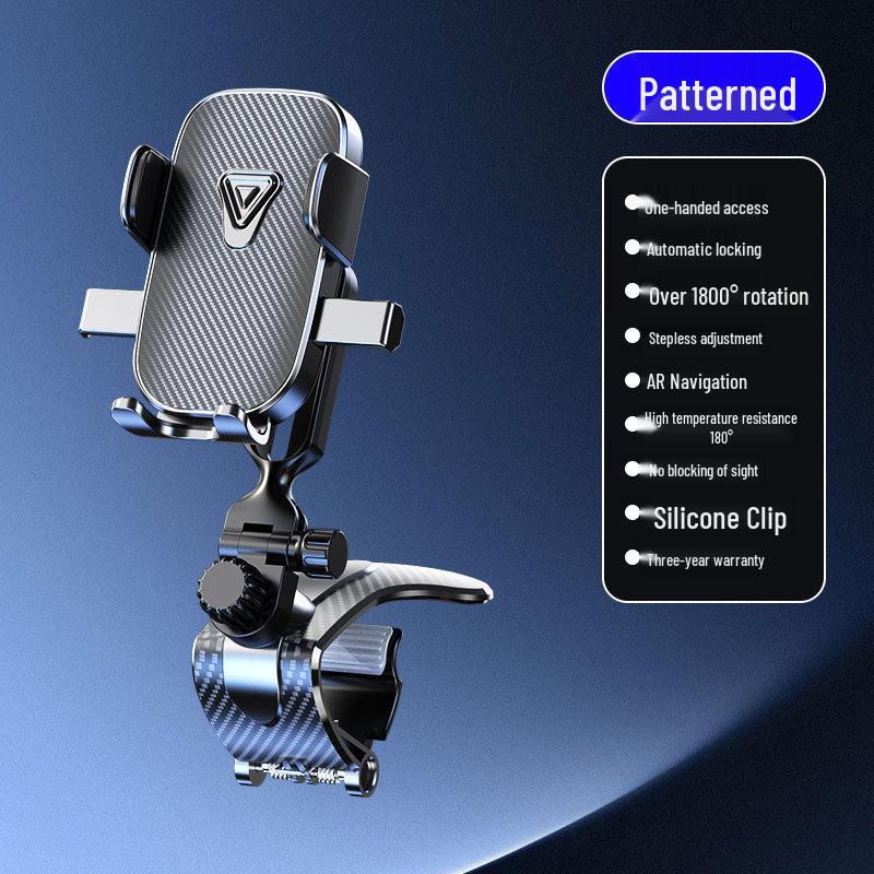 360° Rotatable Alligator Clip Car Phone Holder for Dashboard