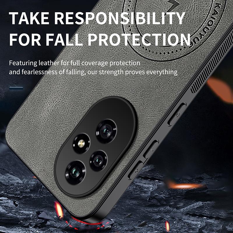 Роскошный матовый чехол из мягкой кожи для телефона Honor 200 Pro 400 Lite, бамперная защита, противоударная магнитная крышка для Honor 400 Pro