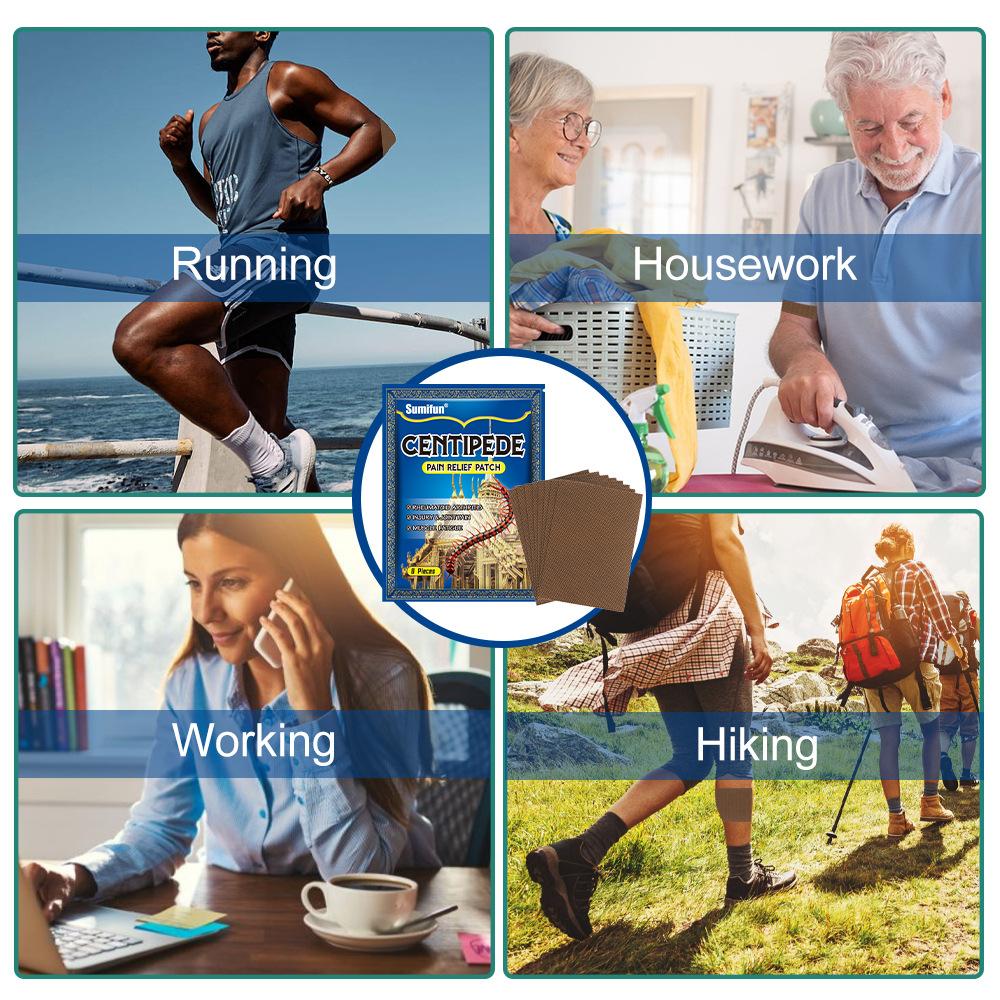 1 упаковка/8 шт., многоножка, традиционная китайская паста для мышц и костей, шейный отдел позвоночника, поясничный отдел плечевого сустава, обезболивающая паста, обезболивающая паста, медицинская паста