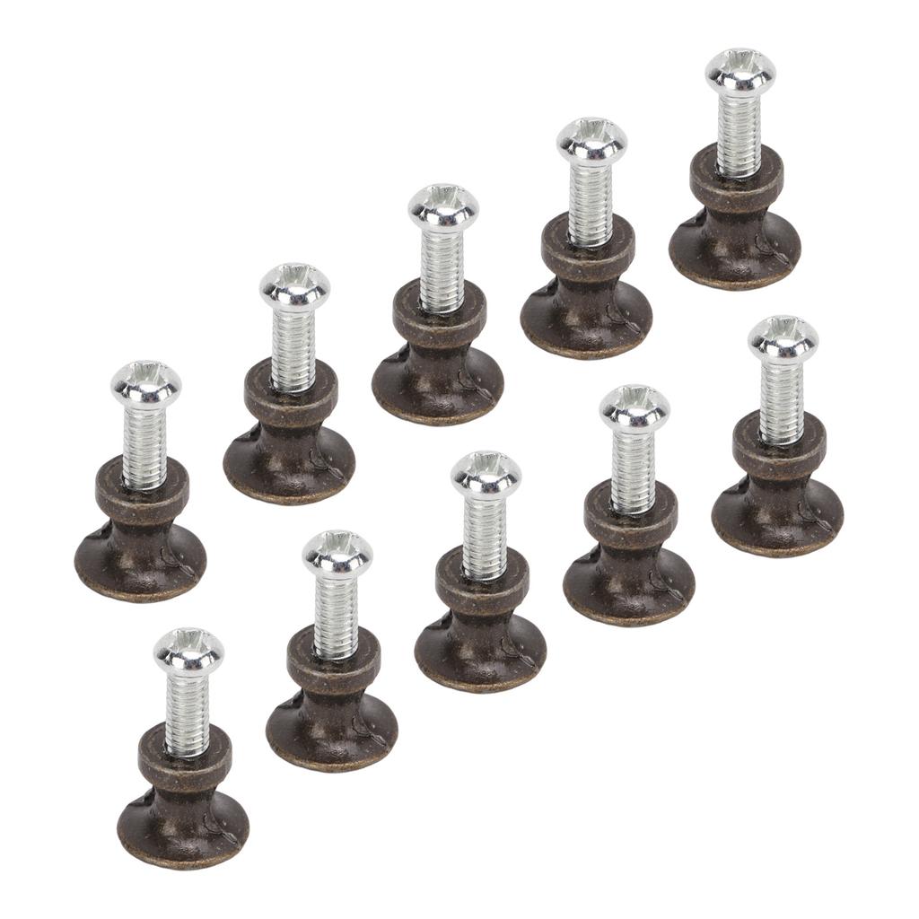 20 комплектов ручек с одним отверстием 12x11 мм из цинкового сплава, с одним отверстием, для ящика для ювелирных изделий, с круглой головкой, маленькие