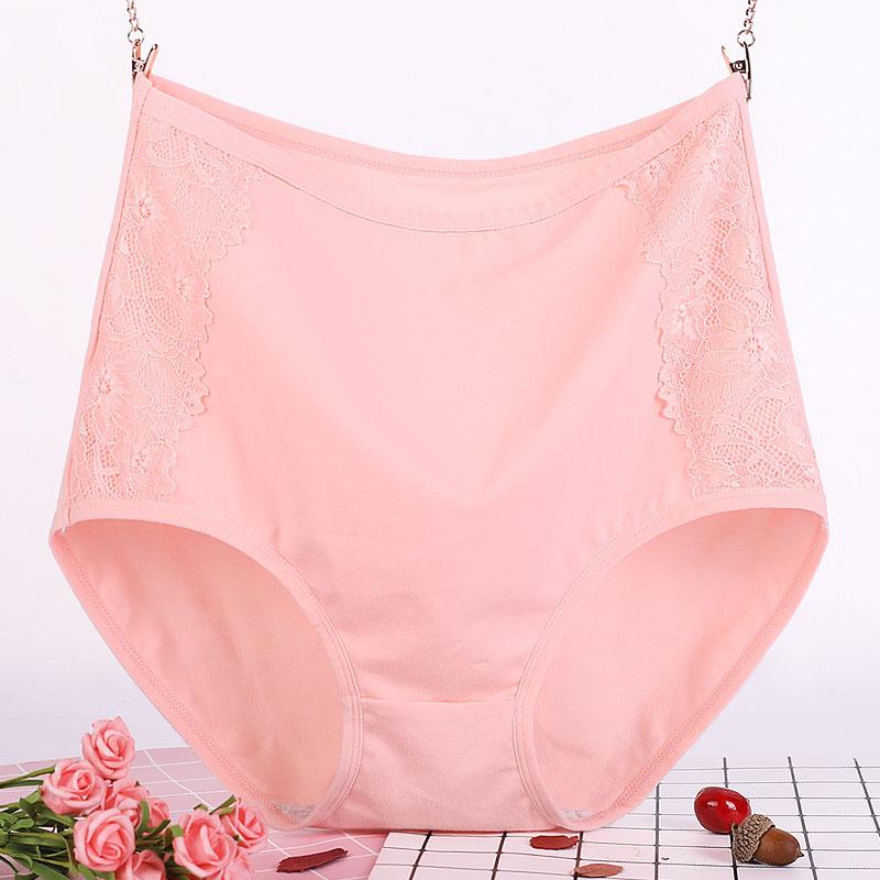 Женское нижнее белье больших размеров из хлопка с высокой талией для людей среднего и пожилого возраста