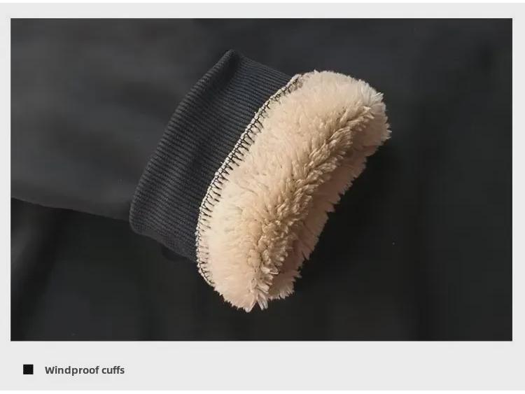 Men's Thickened Plush Lamb Fleece Sweatshirt - Warm Winter Casual Round Neck Top