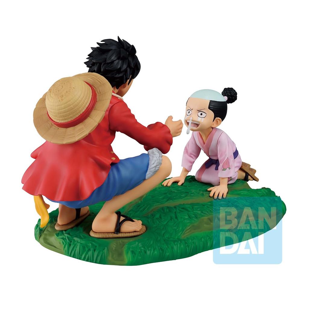 Ichiban Kuji One Piece New Dawn C Prize Revible Moment Luffy Momonosuke Ichibansho Figure One Piece Monkey Luffy Momonosuke Bandai Spirits Collector