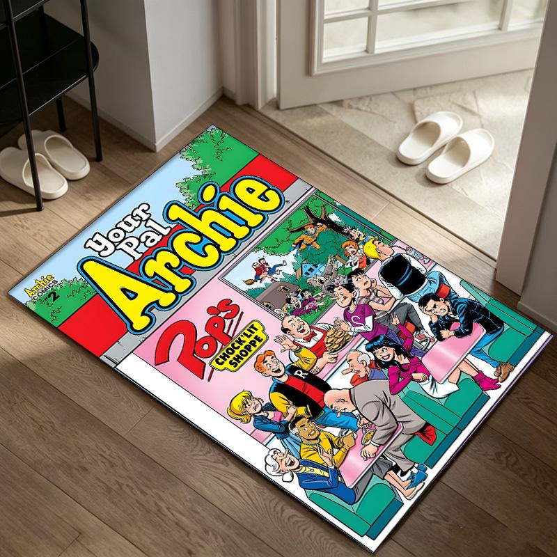 Archie Comics Ковер, подходящий для зон с офисным креслом, гостиных и компьютерных столов, идеально подходит для домашних офисов и является идеальным праздничным подарком
