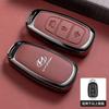 Styling Alloy Leather Car Key Case Cover Holder For Hyundai Santa I30 IX35 Encino KONA Solaris Azera Grandeur Elantra Accent Fe R5