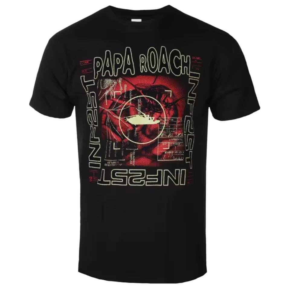 Papa Roach - Lab Art Pattern Nu Metal Band T-shirt - Casual Trendy Style Cotton T-shirt for Men and Women