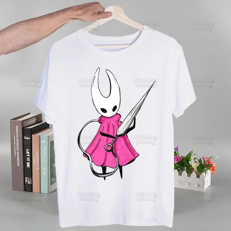 Футболка Hollow Knight с модным принтом, летняя мужская новелла