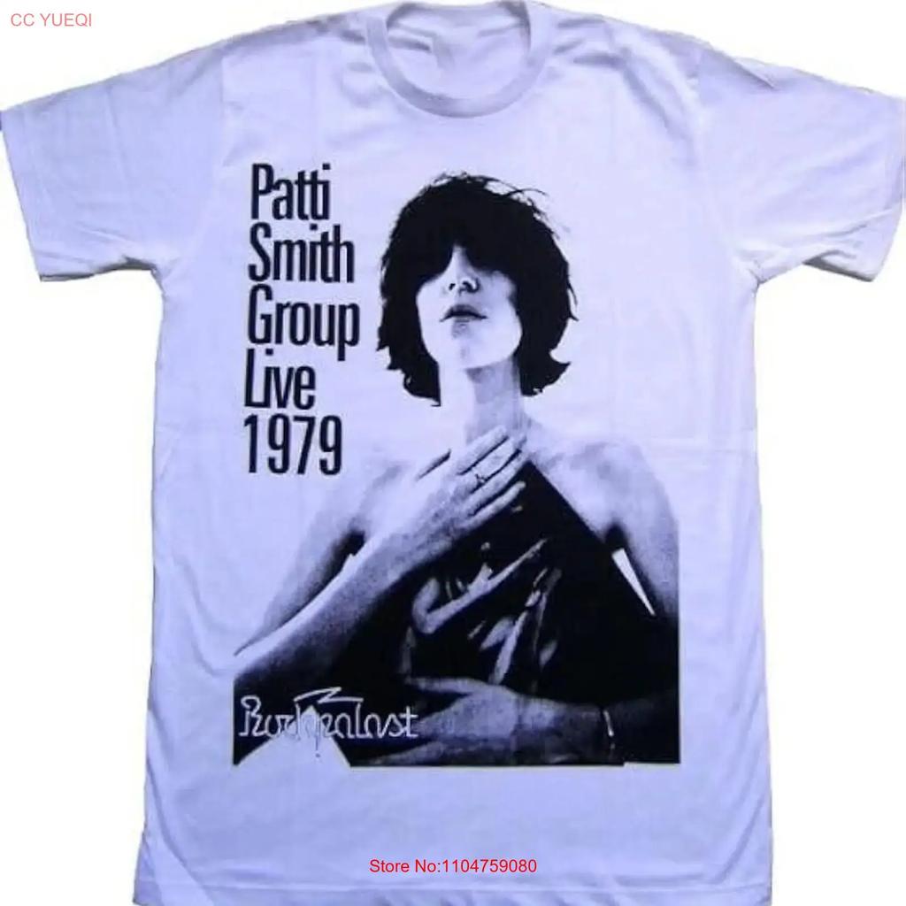 Patti Smith Group Футболка Live 79 Классическая Белая S 5XL 1P0415 винтажная Стиранный принт Мягкая уличная одежда Унисекс мужской Универсальная
