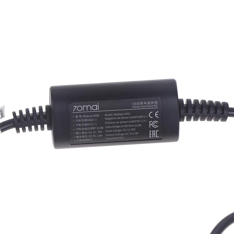 70Mai парковочный видеонаблюдение кабель Up02 для 70Mai 4K A500S A800S D06 D07 Lite2 D10 M300 комплект проводного монтажа Up02 24H парковочный монитор