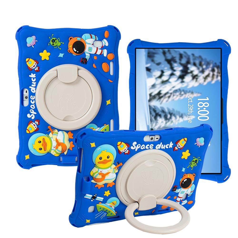 Универсальный чехол для планшета 24 см*17 см 10.1 Мягкий силиконовый для 10 10.1 Мультяшный Вращающийся Планшетный ПК на Android Силиконовый Дюймовый Мягкий Чехол