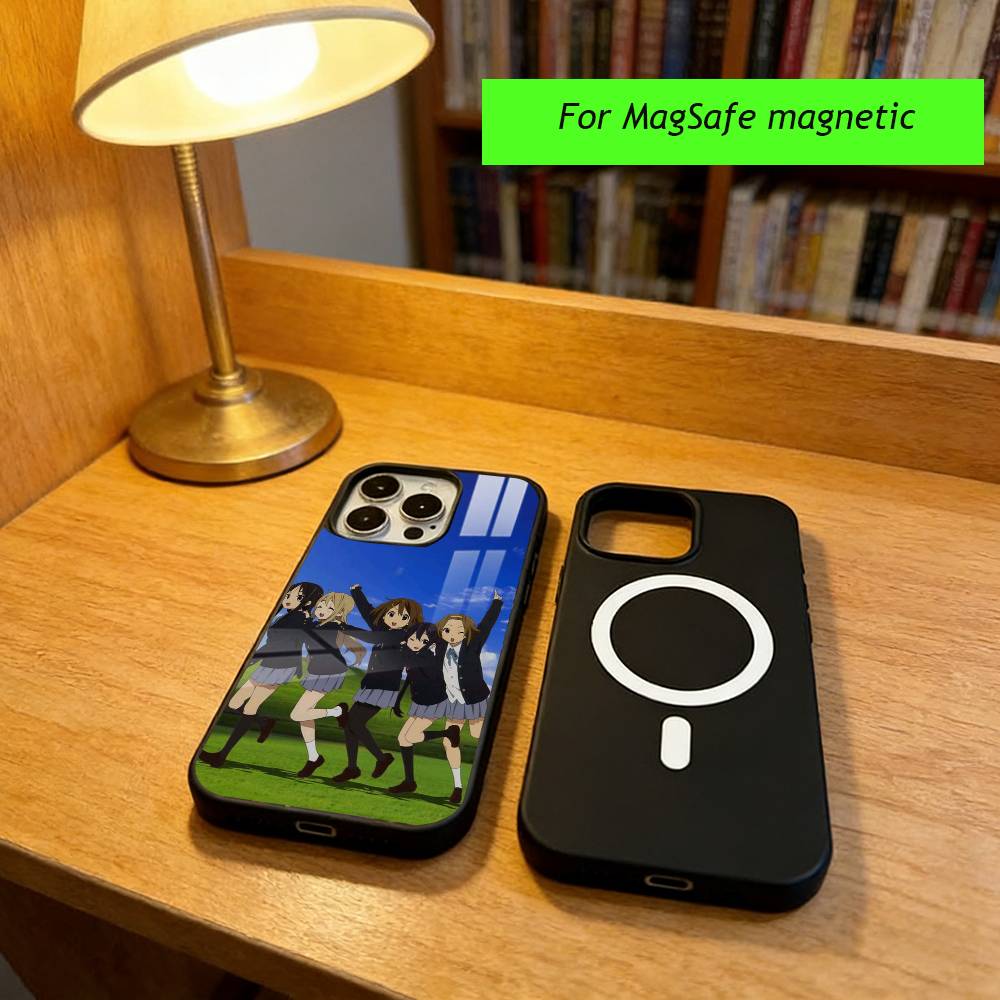 Anime K-ON Phone Case For iPhone17,16,15,14,13,12,11 Plus,Pro Magnetic For Magsafe Wireless Charging