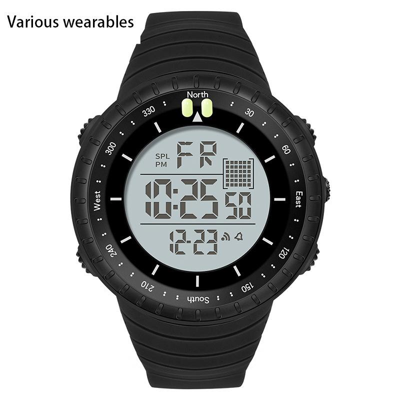 Модные цифровые часы с холодным светом, простые многофункциональные водонепроницаемые электронные часы, спортивные мужские часы для спорта на открытом воздухе