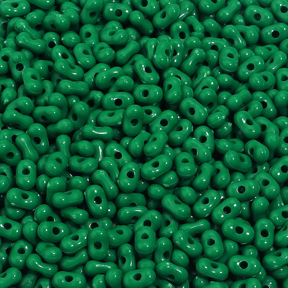 Acrylic Solid Color Peanut Beads for Handmade Jewelry and Accessories