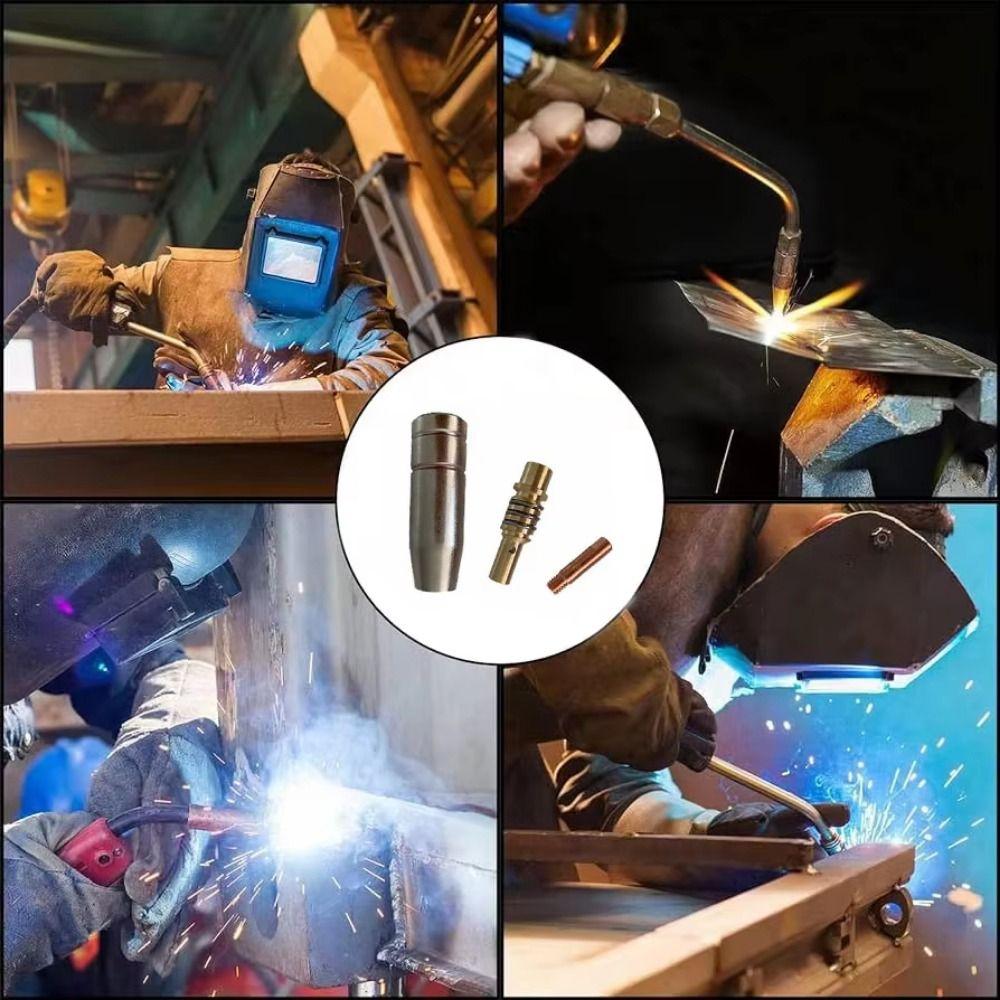 Durable MB15AK Torch Nozzles Contact Tips Electric Conducting Tip Welding Mouth  Welding Supplies