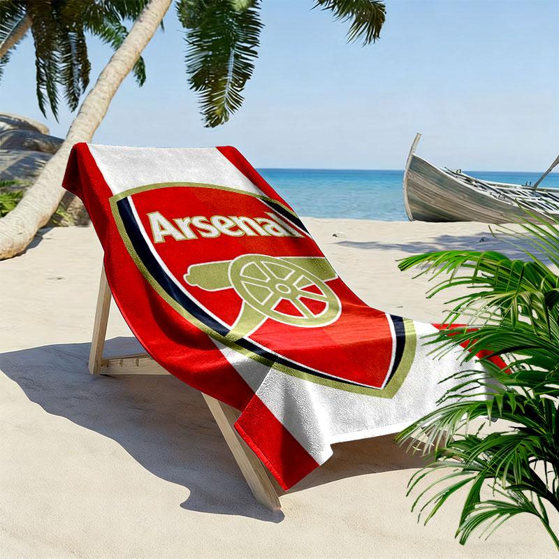 The Gunners logo Print Beach Towel, Large Soft Quick Dry Towel for Beach Camping Swimming