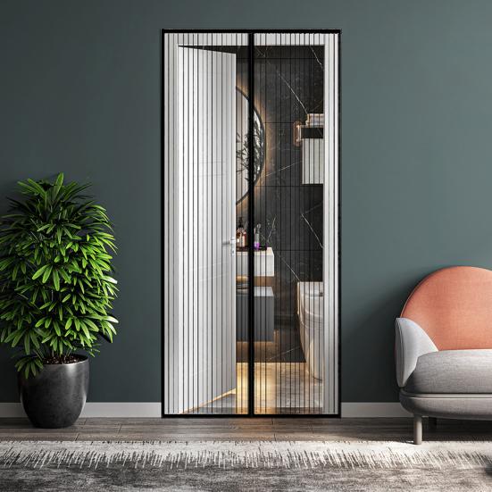 Москитная дверная занавеска, магнитная дышащая застежка, простая установка, магнитный экран, дверной проем, москитная сетка