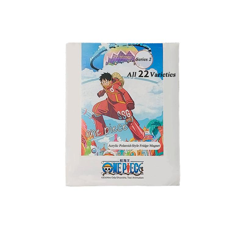 1pc Official ONE PIECE Egghead Polaroid-Style Fridge Magnet Blind Box. Collect the Straw Hat Crew—A Decorative Gift for Friends.