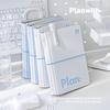 Planwith Простая карманная книга на кольцах Портативный ремешок Съемная записная книжка для хранения Студенческая записная книжка