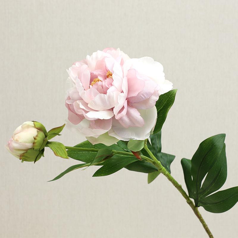 2 Головы Феникс Пион Цветок Имитация Новогоднего Украшения Дома Гостиной Части Искусственный Цветок Оптовая Продажа