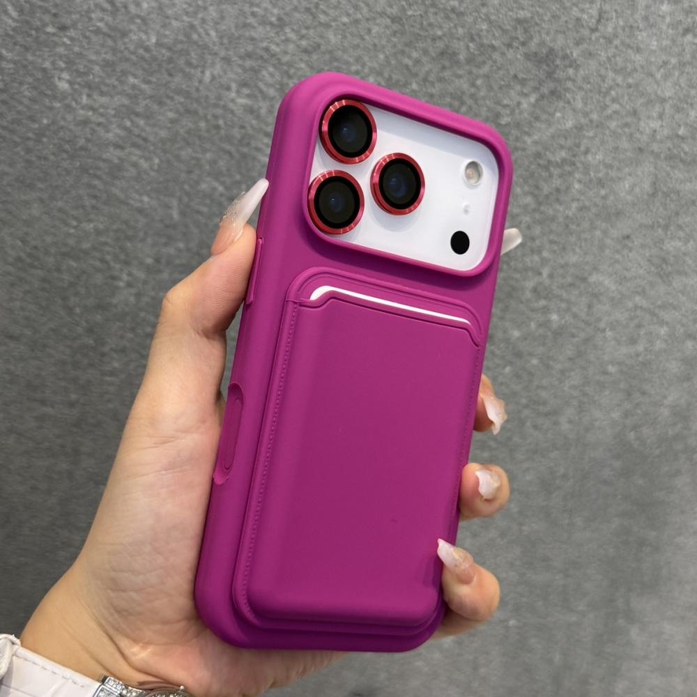 Liquid Silicone Magnetic For Magsafe Wallet Slot Crad Holder Case For iPhone 17 Air 16 15 14 13 12 11 Pro Max Soft Bumper Cover