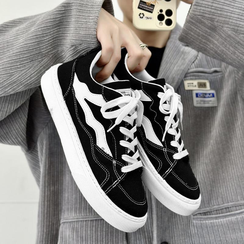 Men Low Top Breathable Soft Thick Bottom Trendy Versatile Sports Casual Sneakers