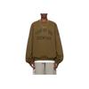 Fear of God Мужские топы Essentials из флиса с круглым вырезом Olive Green 192BT246264F