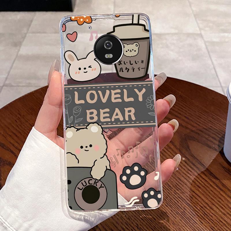 Case For Motorola Moto G5/Moto G5 Plus/Moto X 2017/Moto G5S/Moto G5S Plus Clear Silicone Soft TPU Cover Cute Cat Protective Case