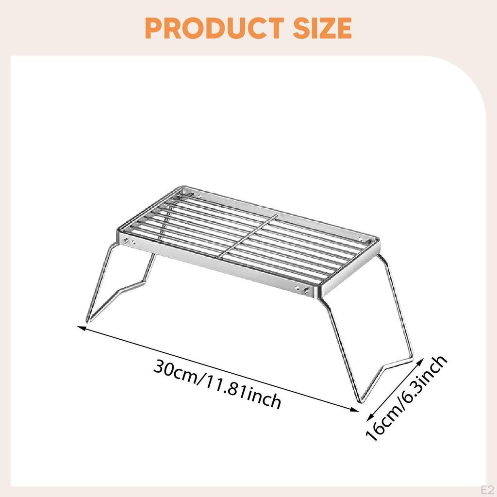 Регулируемая решетка для костра для рыбалки и пикников