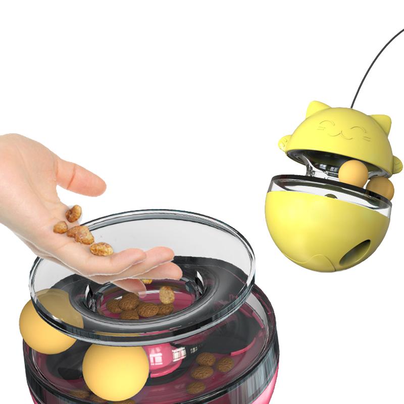 Новая забавная кошачья палочка, игрушка для кошек, неваляшка, шарик для еды, шарик для еды, отвлекающий от скуки, товары для животных, играйте с едой, проливайте ее сами