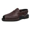 Sandals for Man Fashion Outdoor Roman Weaving Genuine Leather House Platform Male Beach Shoes Casual Men's Sandals New In Summer