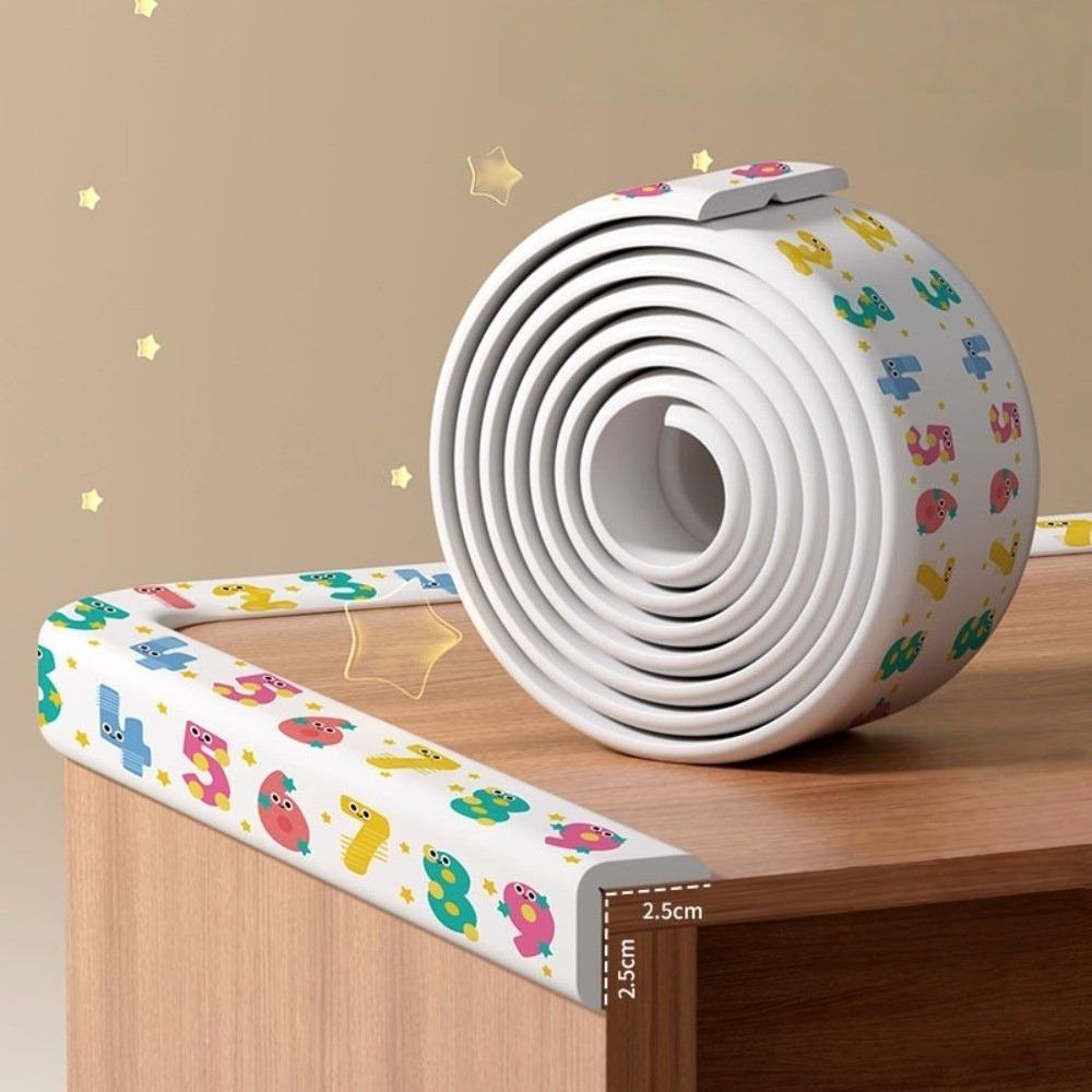 New NBR Anti-collision Strip Traceless Cartoon Bear Edge Corner Protector Soft 8mm Thicken Desk Corner Strip for Baby Kids